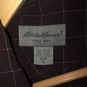 XL Men’s Eddie Bauer Maroon Flannel